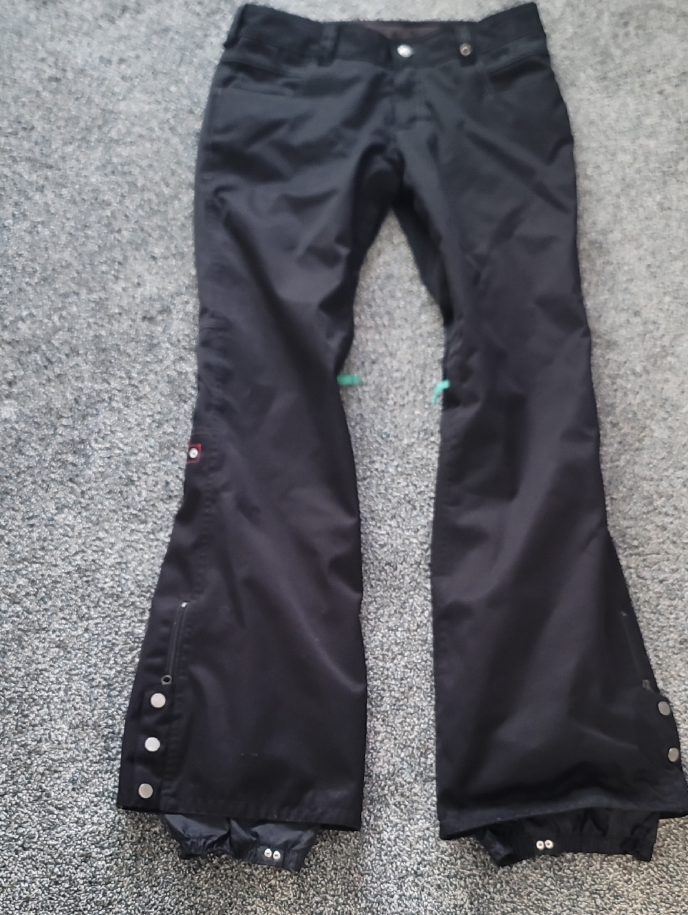 Burton Black Snow Pants with Subtle Embroidery